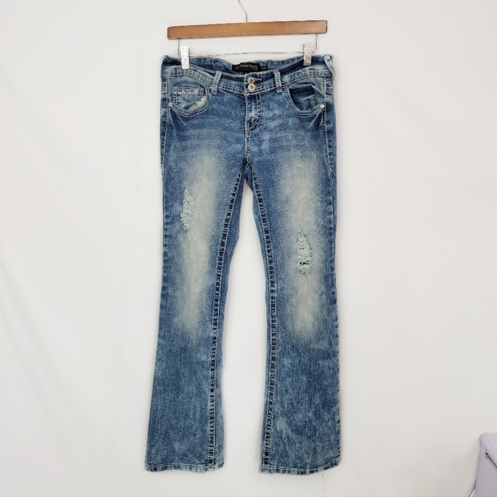 Juniors 7/8R twentyone black jeans